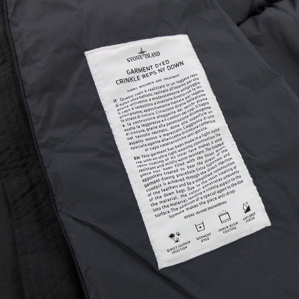 Stone Island 40123 Garment Dyed Crinkle Reps Ny Down Tc Jacket Charcoal V0065