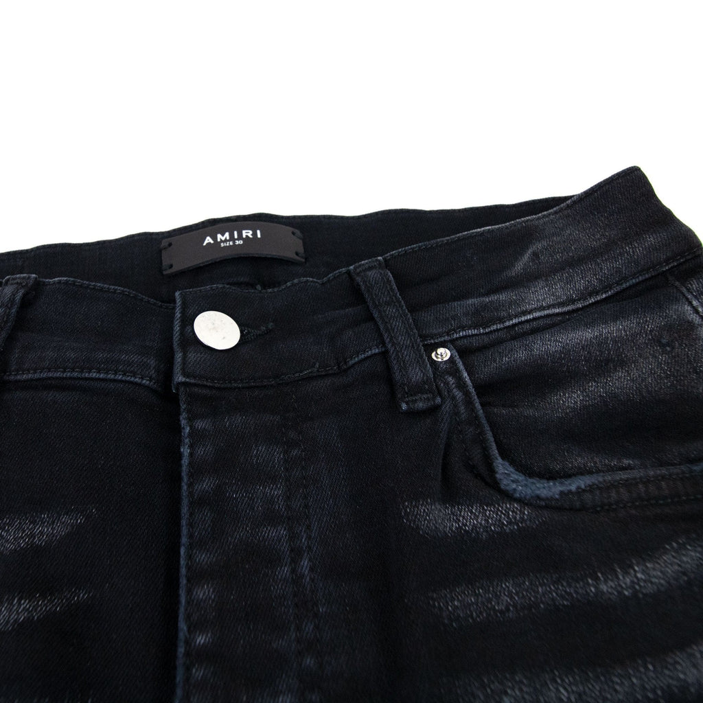 Amiri Mx1 Iridescent Jean Black