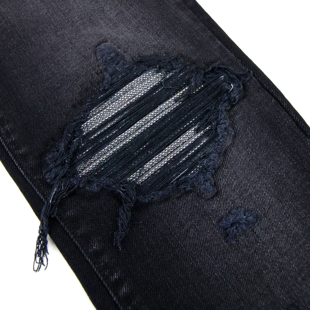 Amiri Mx1 Iridescent Jean Black