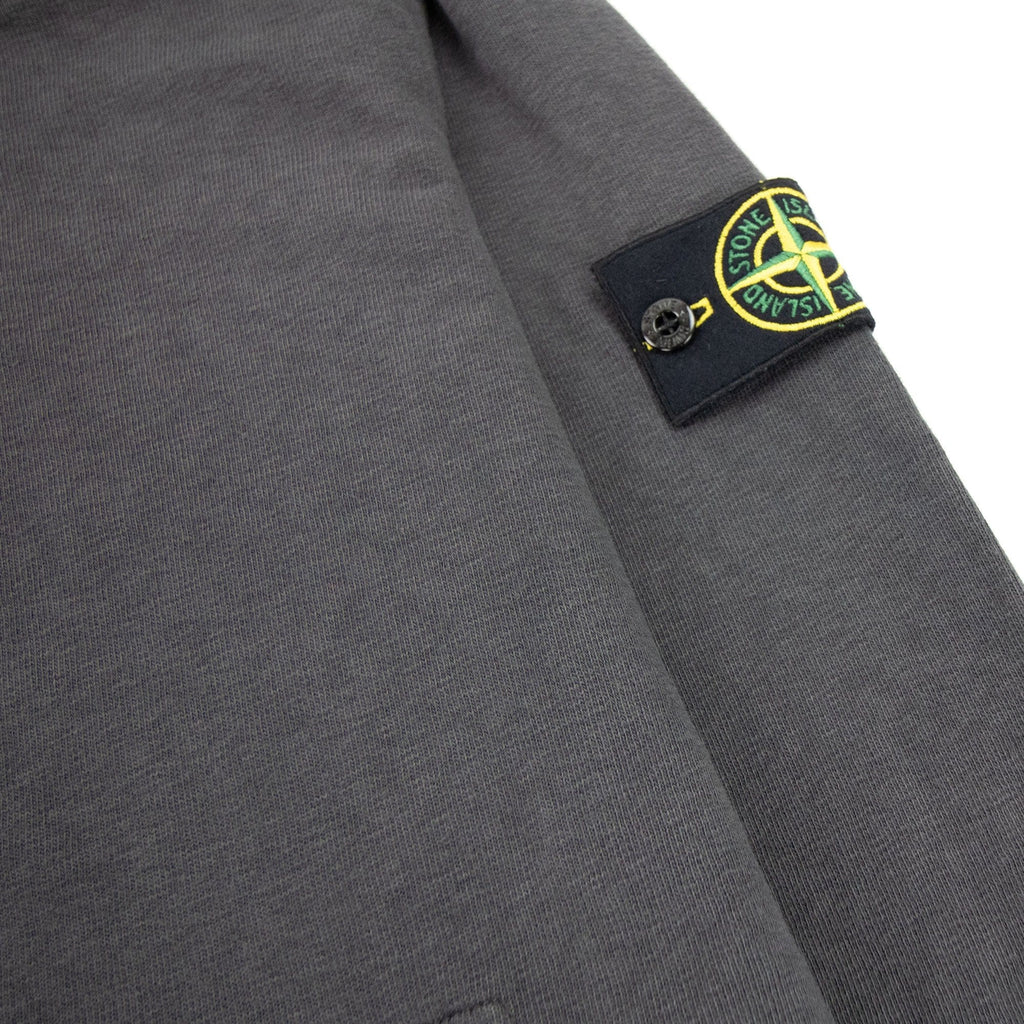 Stone Island Light Fleece Zip Up Sweatshirt Dark Grey