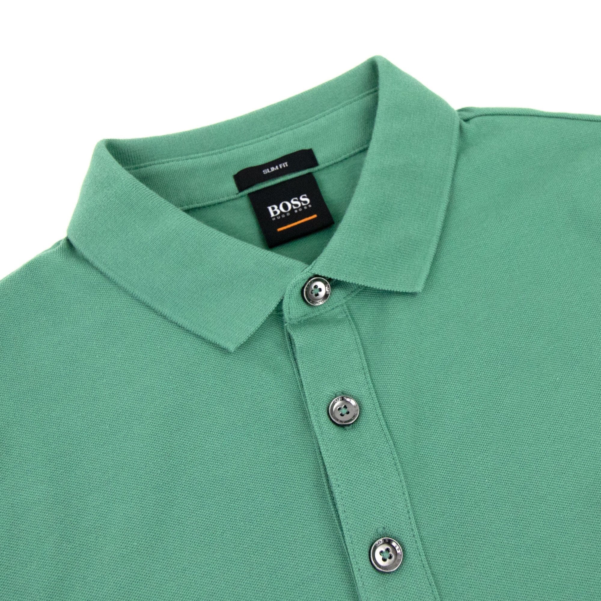 Hugo Boss Passerby L/s Patch Logo Polo Green