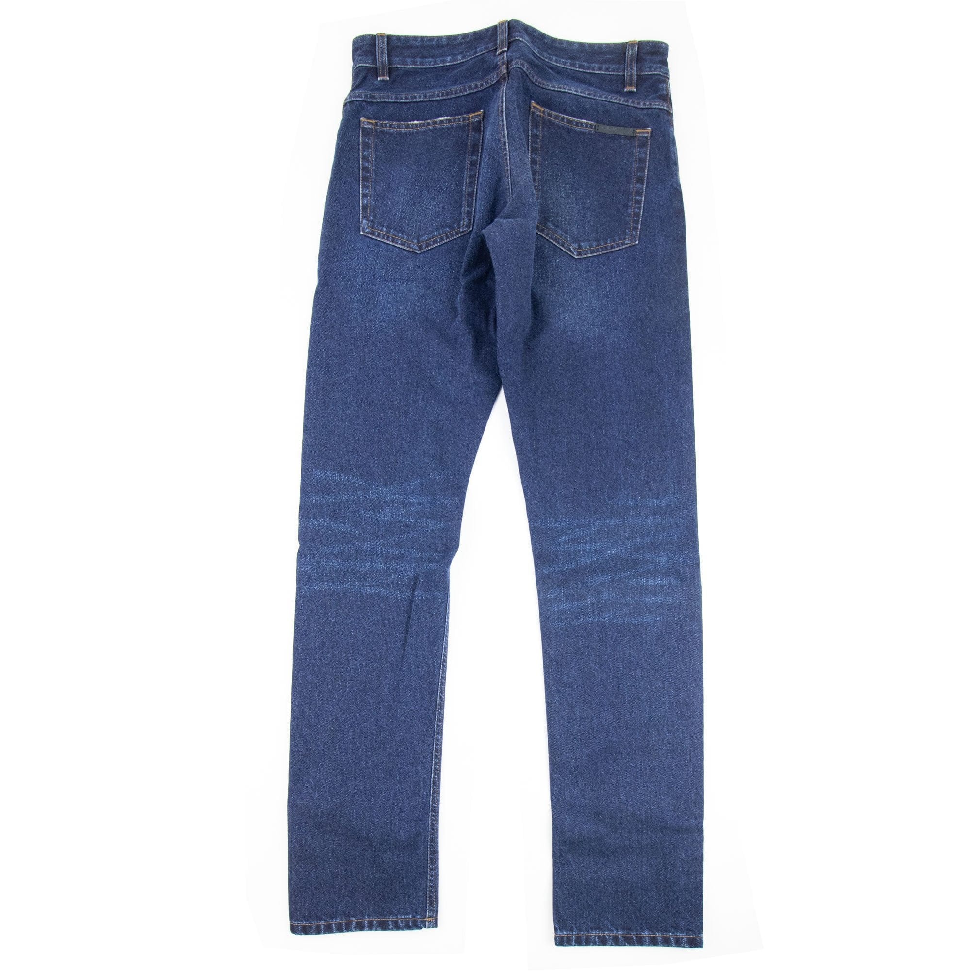 Dolce &amp; Gabbana Classic 18 Rubber Logo Jeans Blue