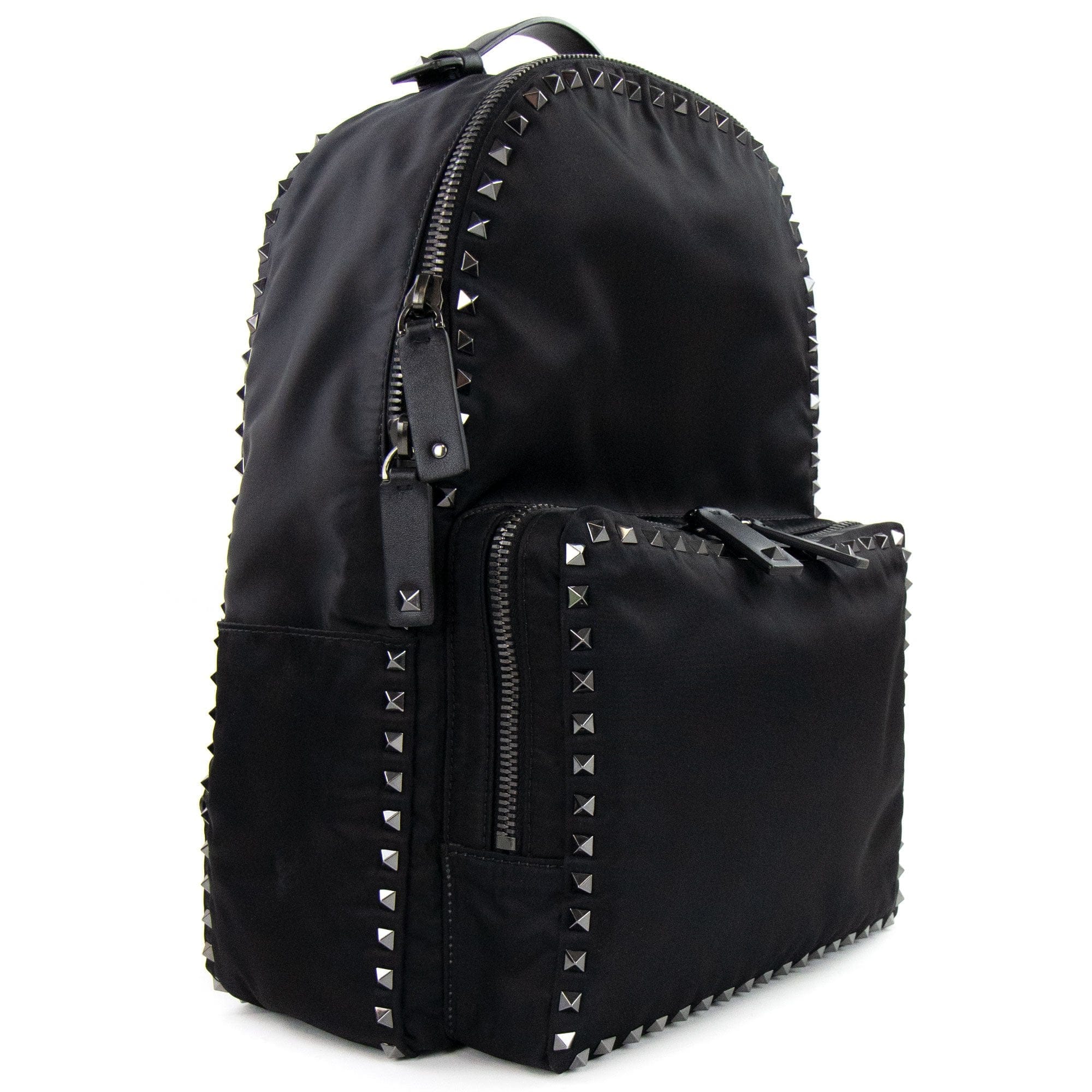 Valentino Studded Backpack Black 0NO