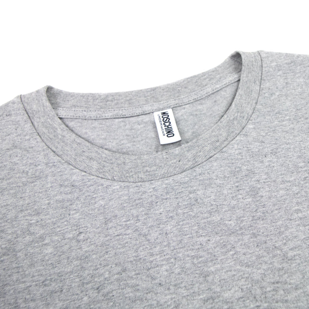 Moschino Underwear Tape Cuff Sleeve T Shirt Grey 0489