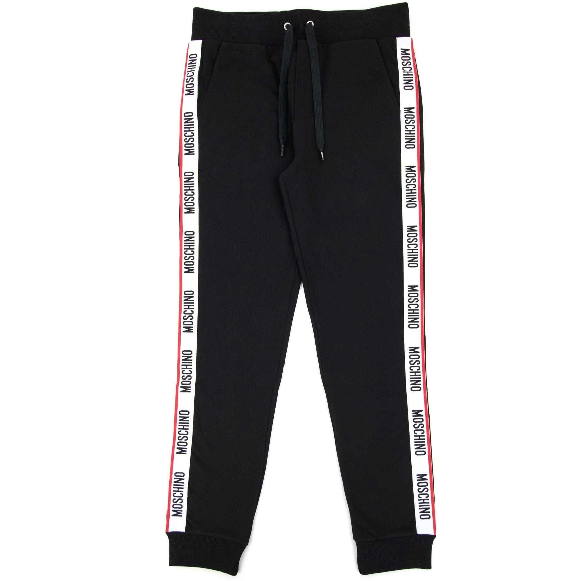 Moschino Underwear Full Tape Track Pants Black 0555