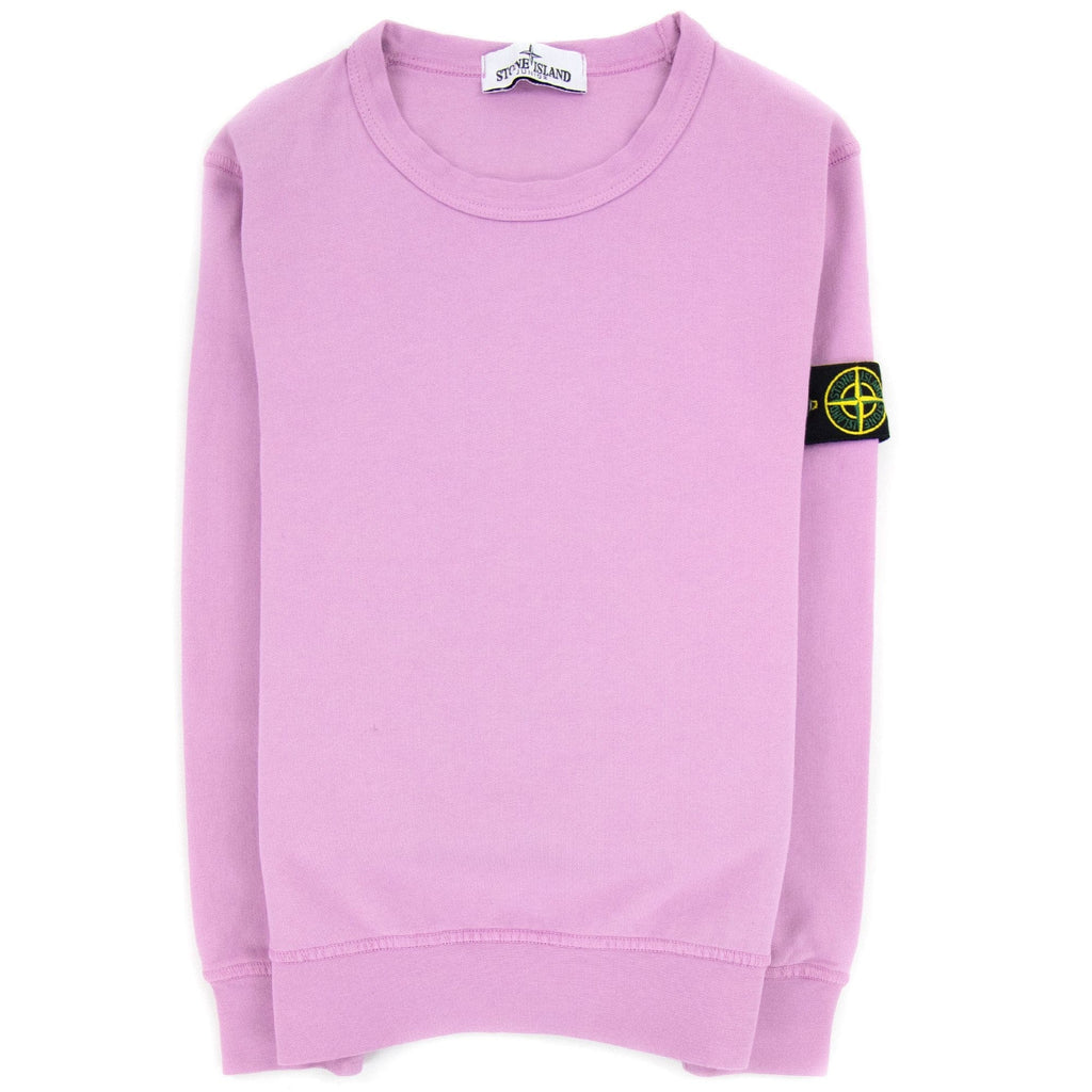 Stone Island Junior 60940 Crewneck Core Sweatshirt Rose Pink V0086