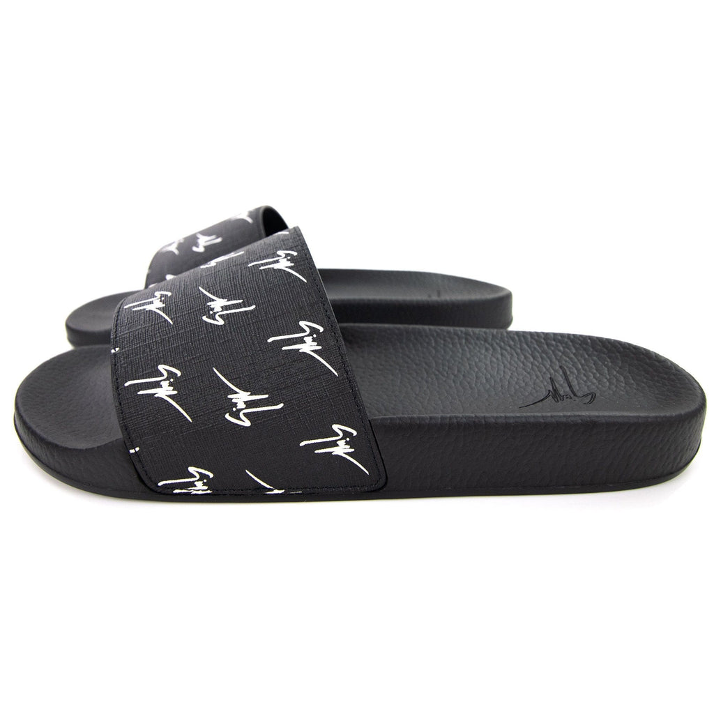 Giuseppe Zanotti Burel 10 Logo Sliders Nero/bianco