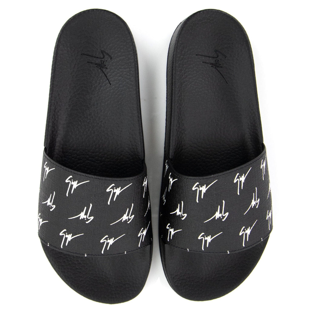 Giuseppe Zanotti Burel 10 Logo Sliders Nero/bianco