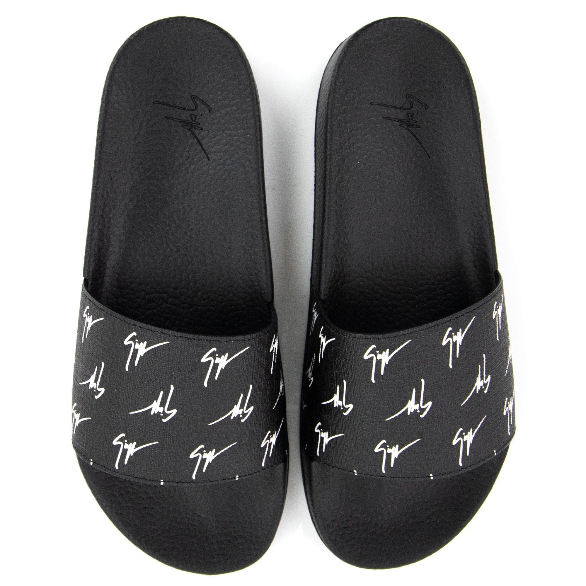 Giuseppe Zanotti Burel 10 Logo Sliders Nero/bianco