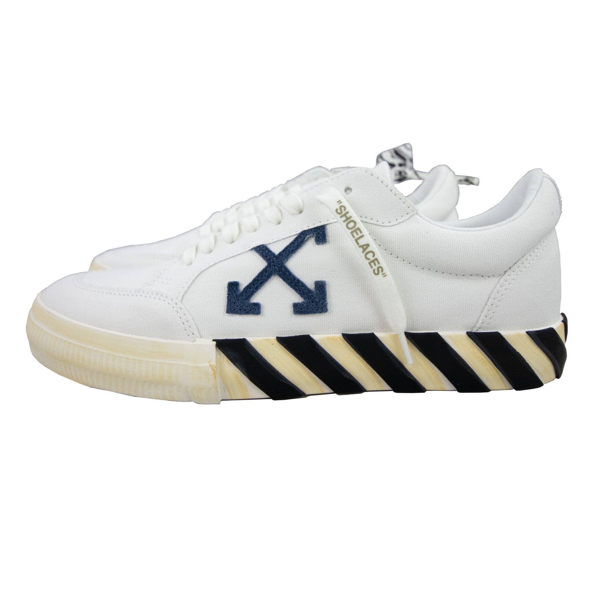 Off White Low Vulcanized Sneakers White/navy