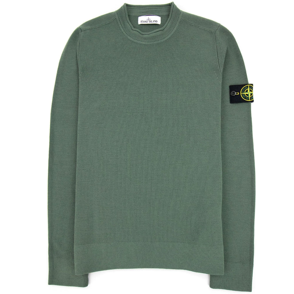 Stone Island 560c2 Classic Wool Knit Green V0055