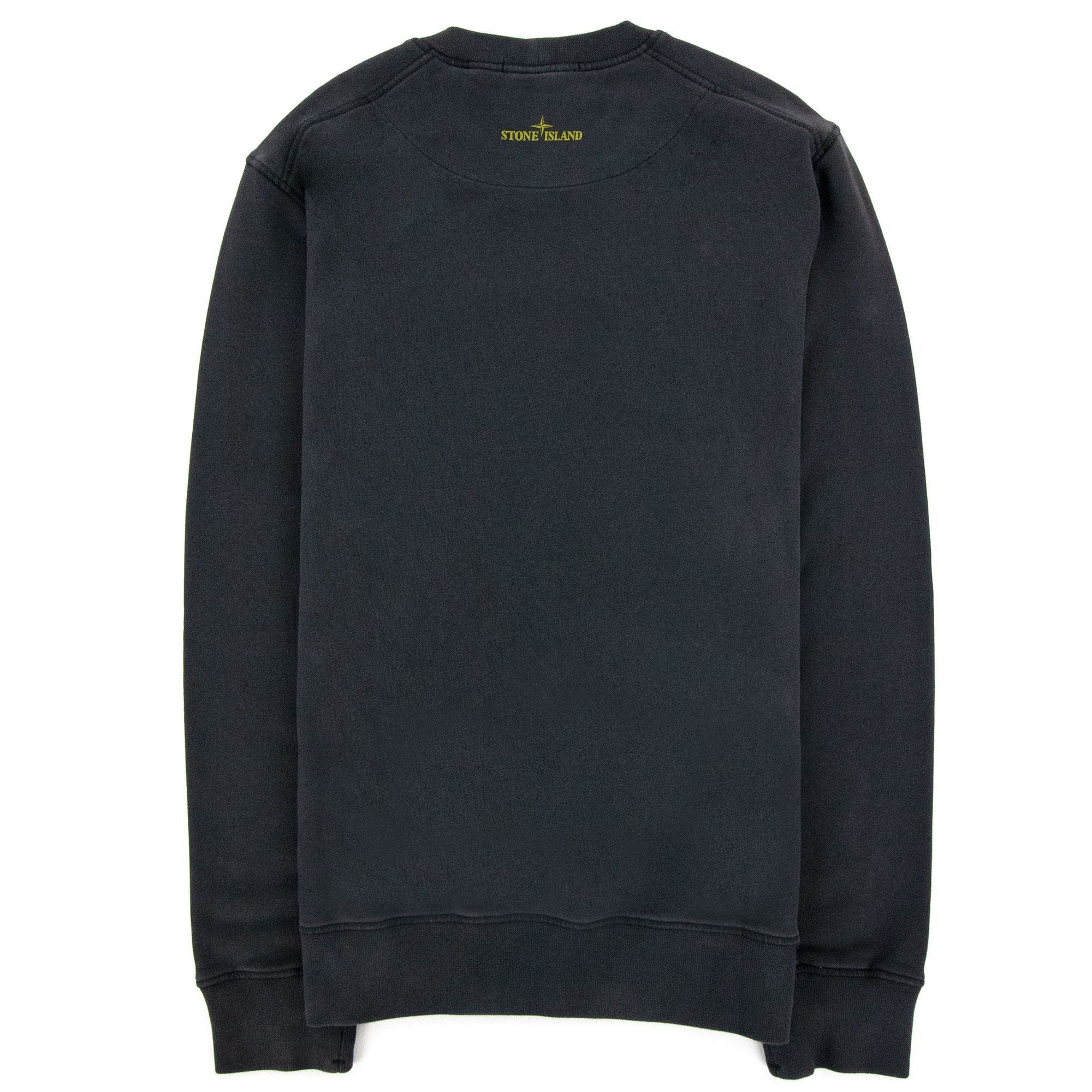 Stone Island 63086 Brushed Cotton Fleecelenticular One Print Dark Grey V0065