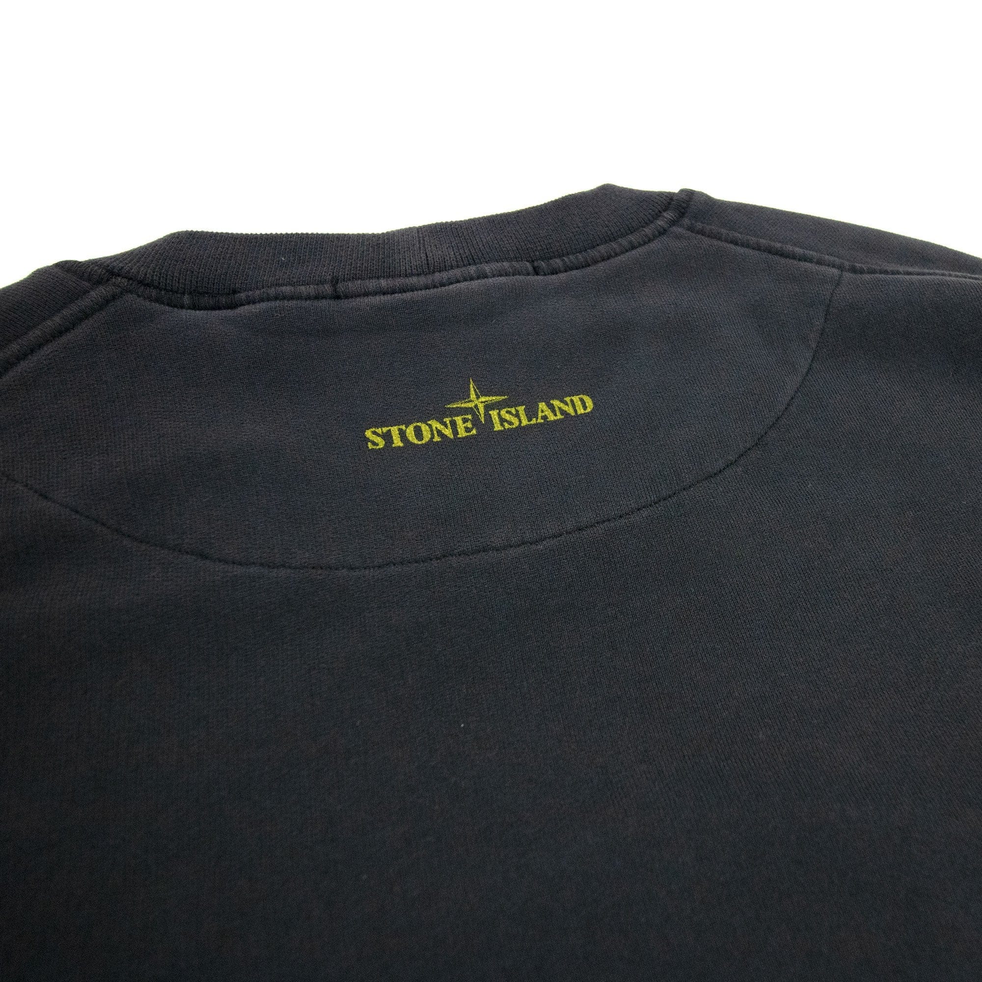 Stone Island 63086 Brushed Cotton Fleecelenticular One Print Dark Grey V0065