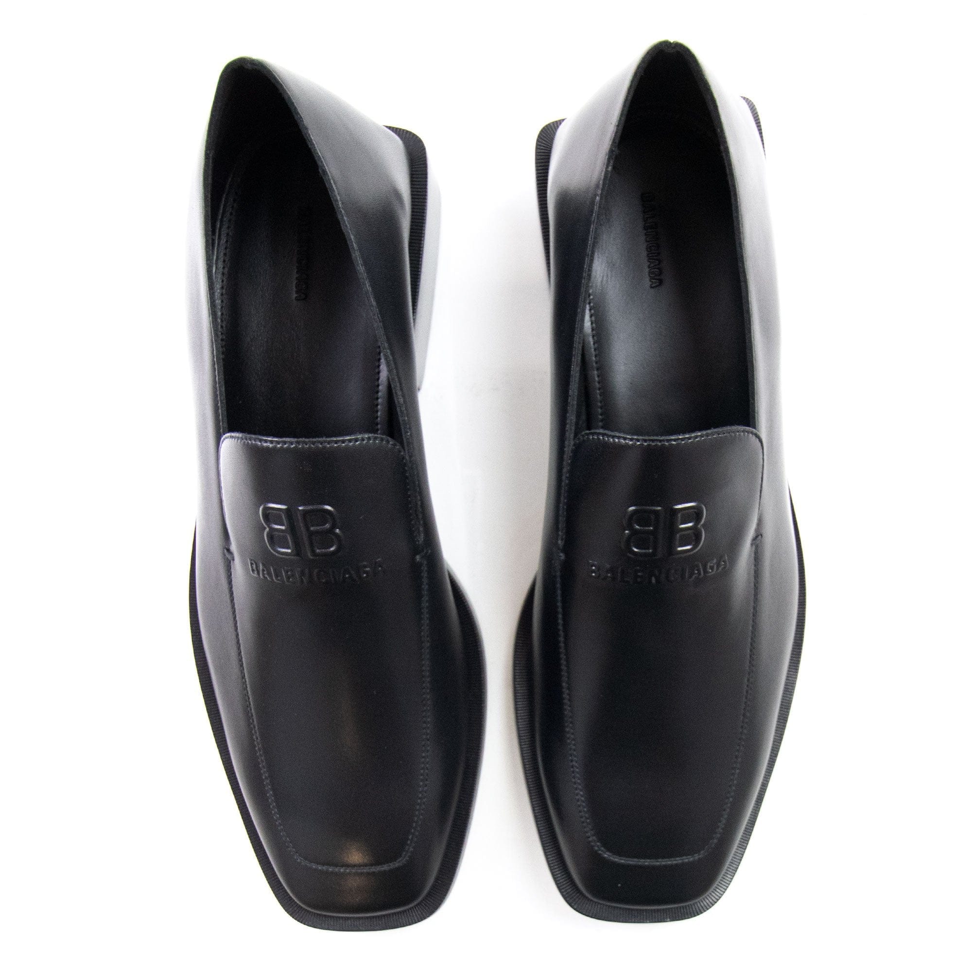 Balenciaga Coin Rim Leather Loafer Black