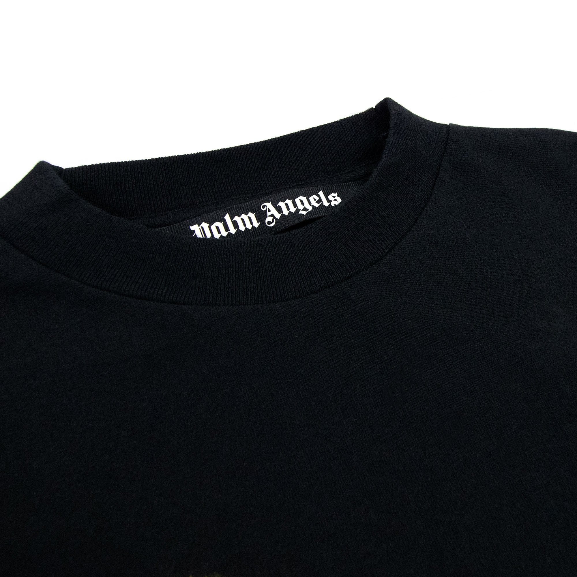 Palm Angels Dubai Heart Sprayed T Shirt Black/yellow