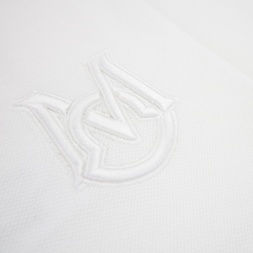 Moncler Embriodered Patch Logo S/s Polo White
