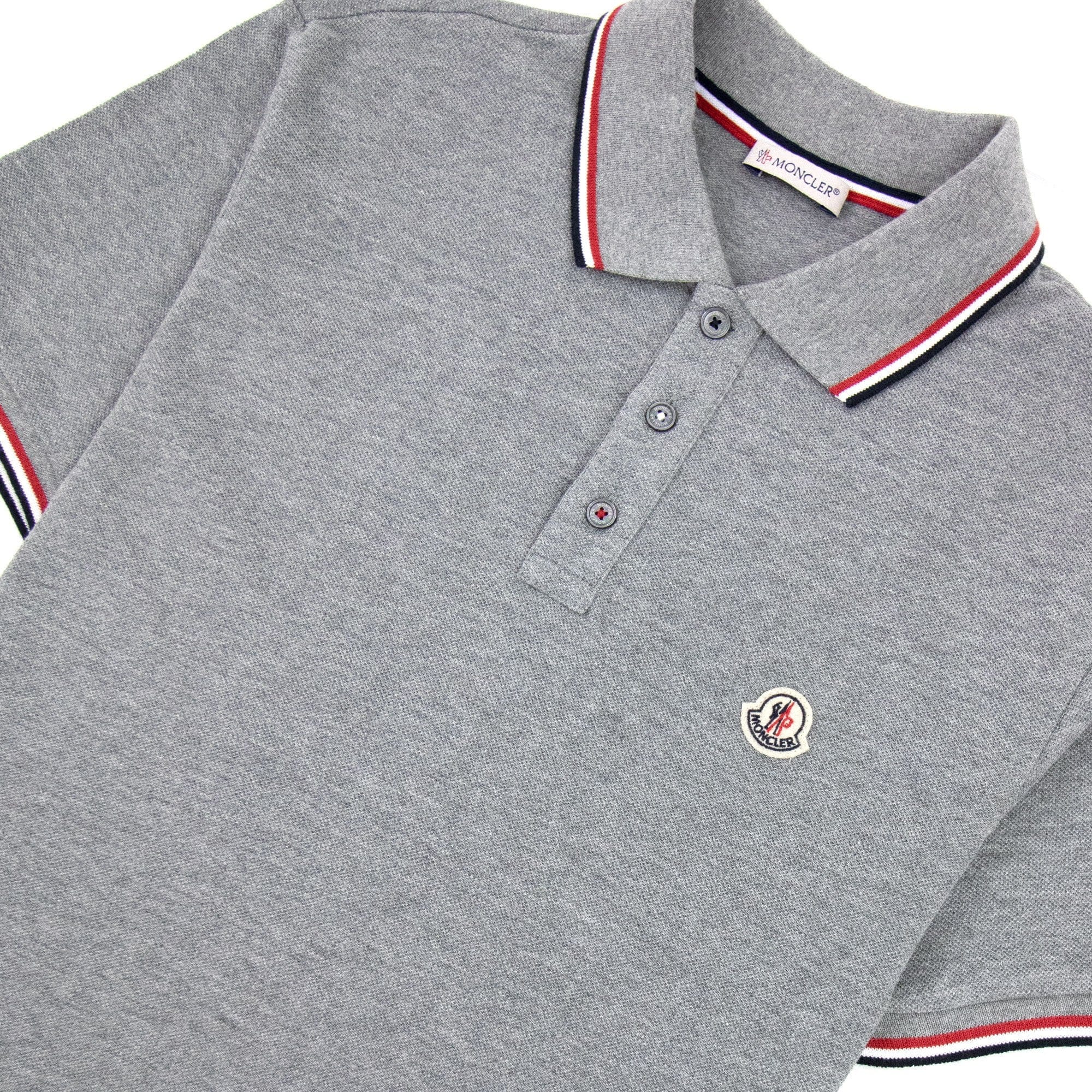Moncler Maglia Polo Manica Corta Grey 984