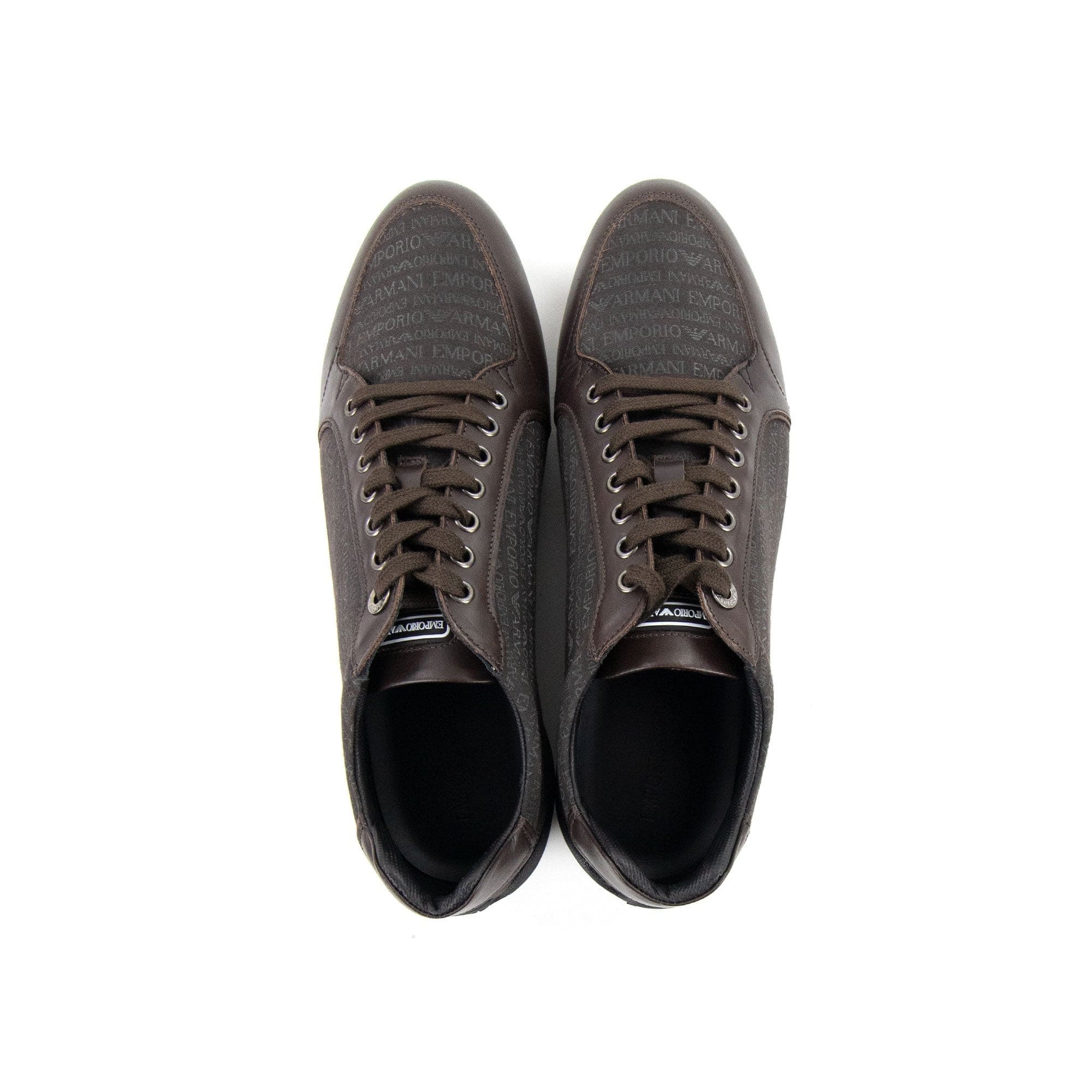 Emporio Armani All Over Print Low Sneakers Moro/moro
