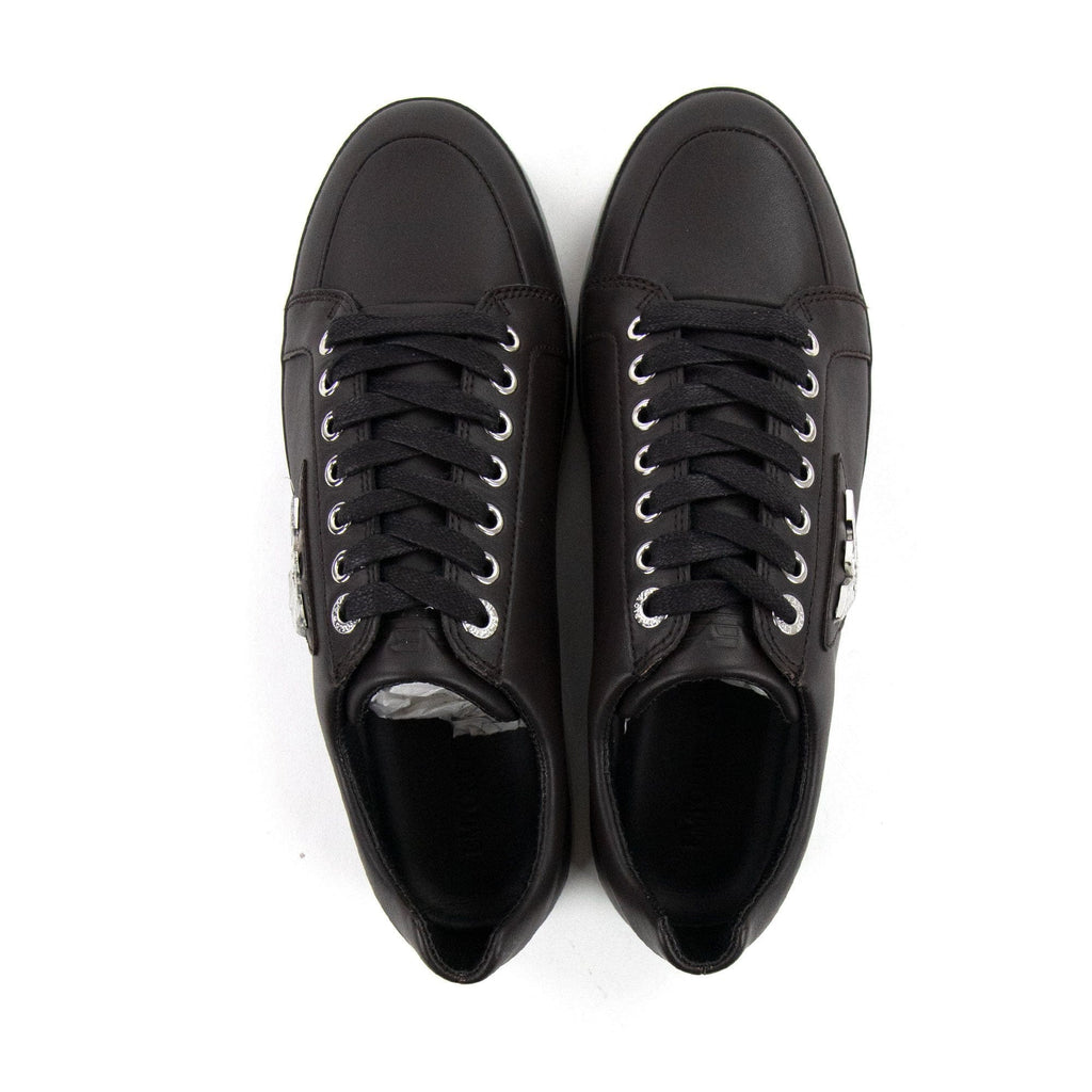 Emporio Armani Metal Eagle Logo Low Trainers Moro/moro