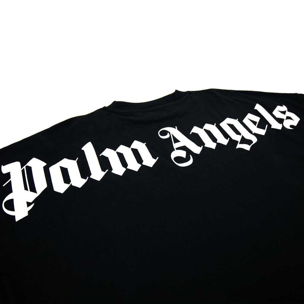 Palm Angels Over Logo T Shirt Black/white