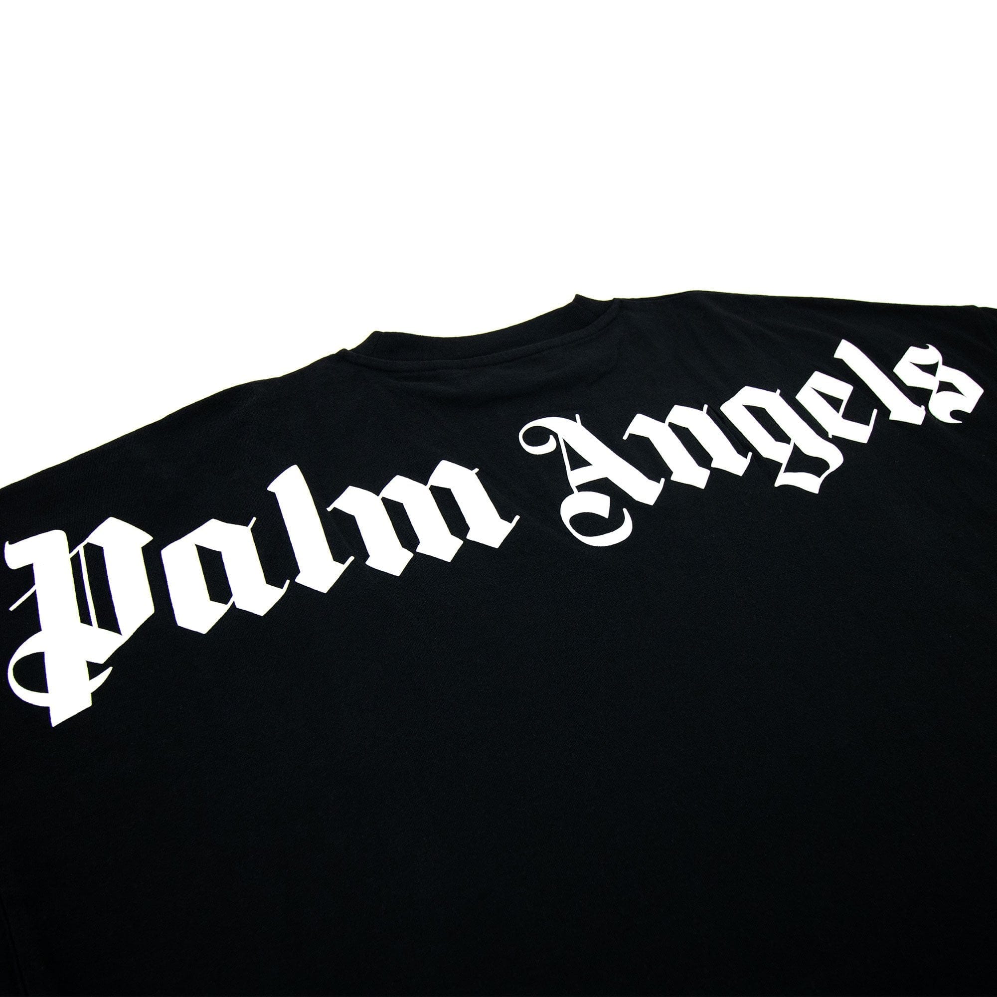 Palm Angels Over Logo T Shirt Black/white