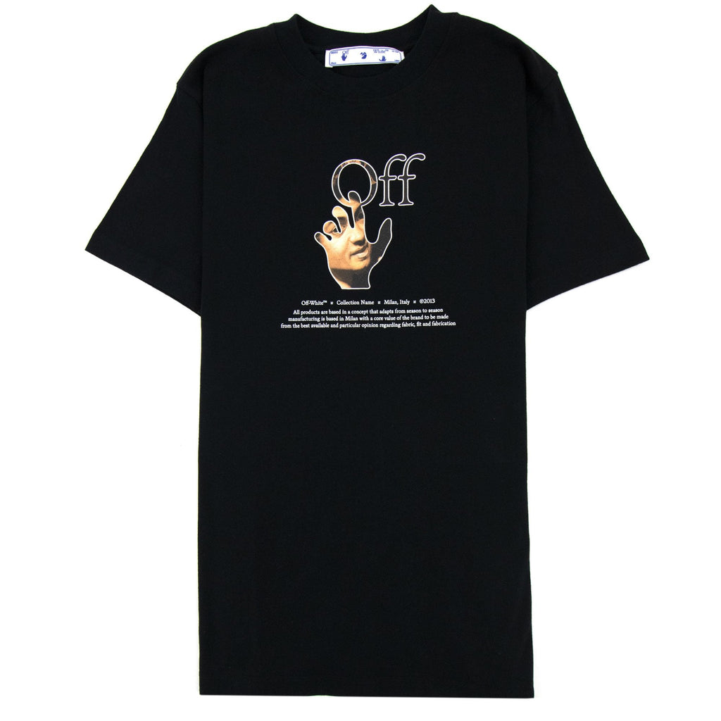 Off White Carav Hand S/s T Shirt Black Multi