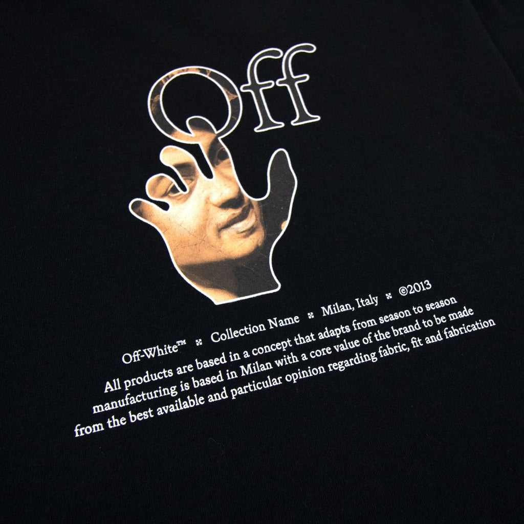 Off White Carav Hand S/s T Shirt Black Multi