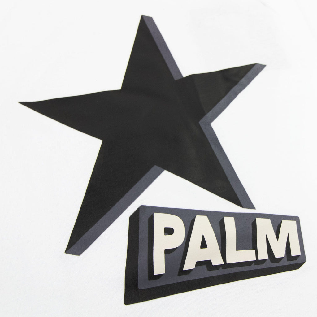 Palm Angels Rockstar Over Reglan T Shirt White/black