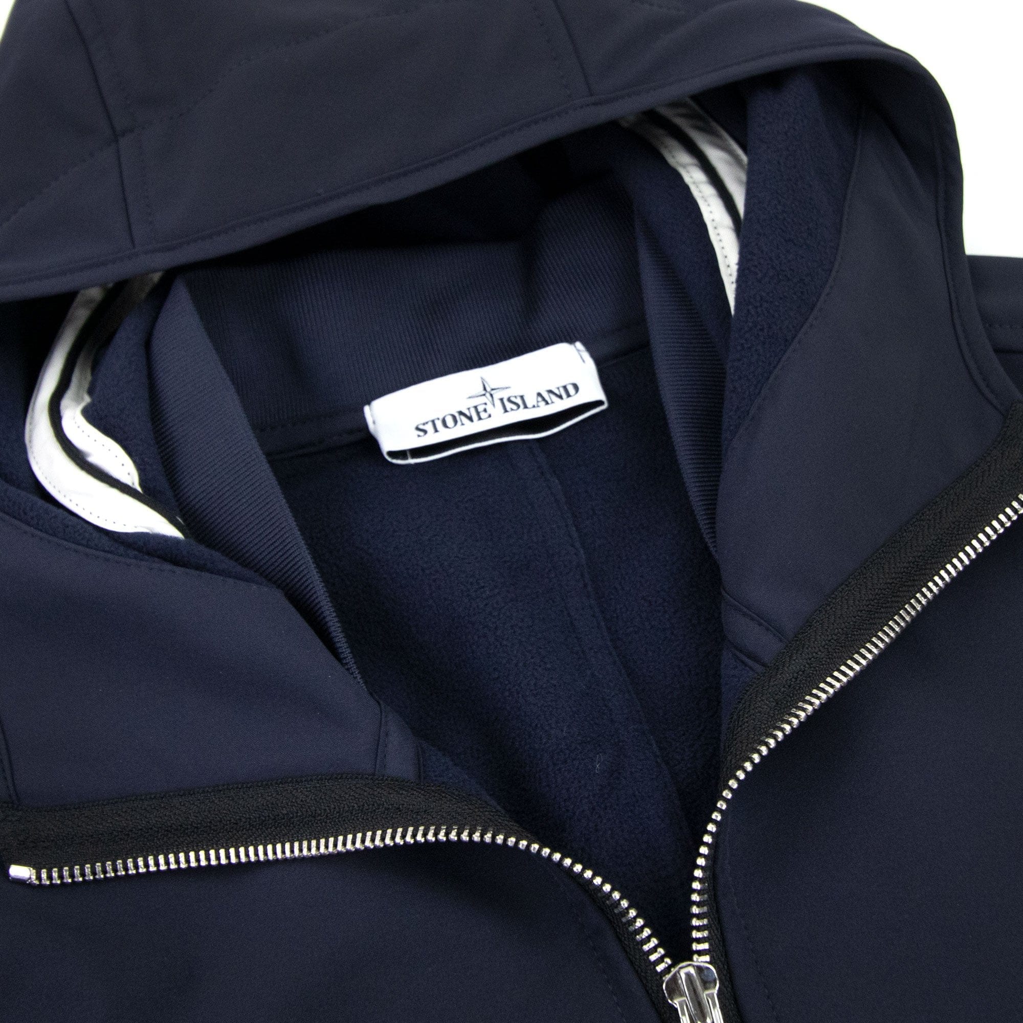 Stone Island Q0122 Soft Shell-R Coat Navy