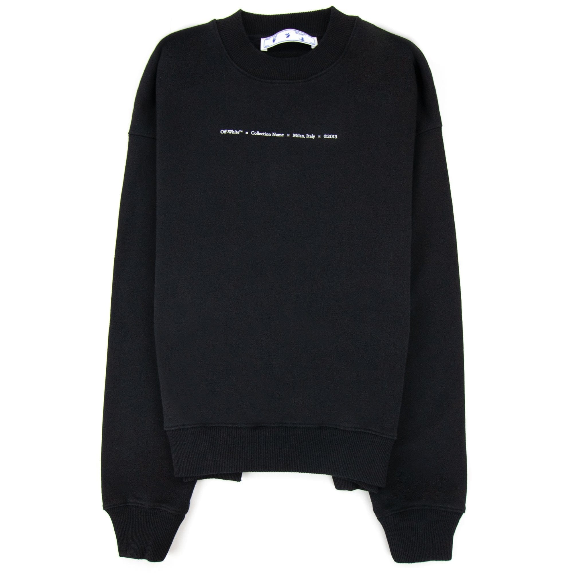 Off White Tornado Arrow Skate Crewneck Sweatshirt Black Multi