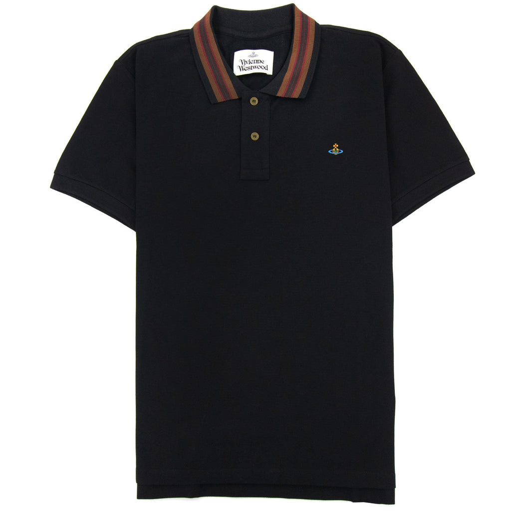 Vivienne Westwood Classic Polo Stripe Collar Black