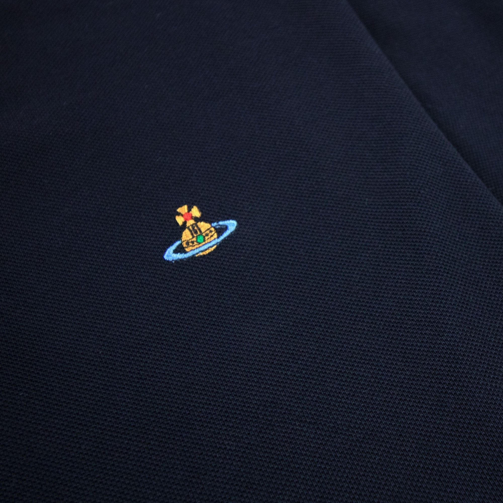 Vivienne Westwood Classic Polo Stripe Collar Navy