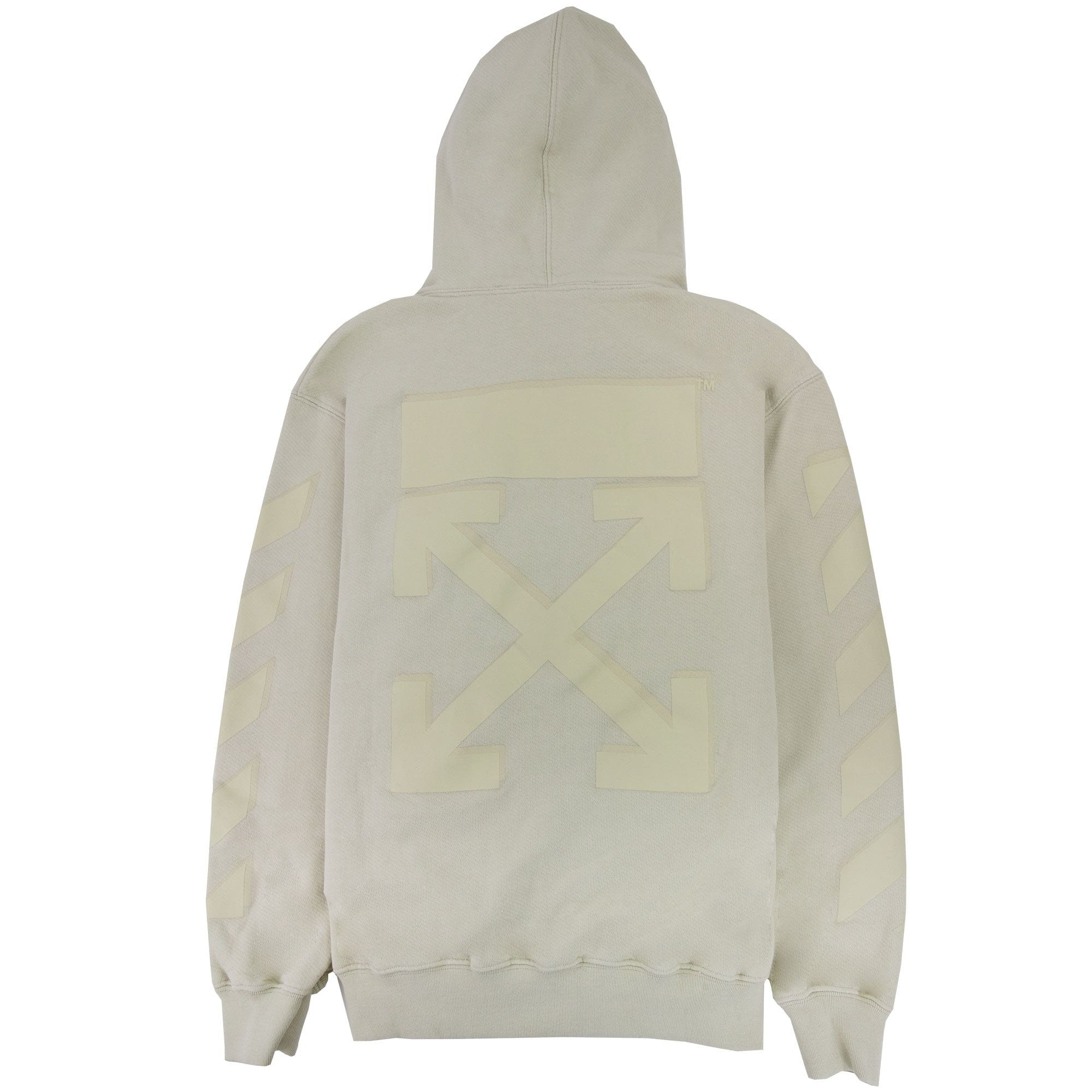 Off White Women Rubber Arrow Zip Up Hoodie Off White