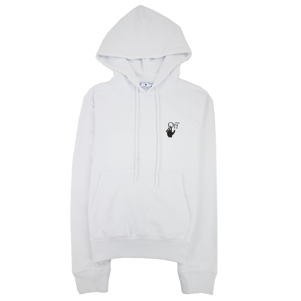 Off White Degrade Arrow Slim Hoodie White Multi
