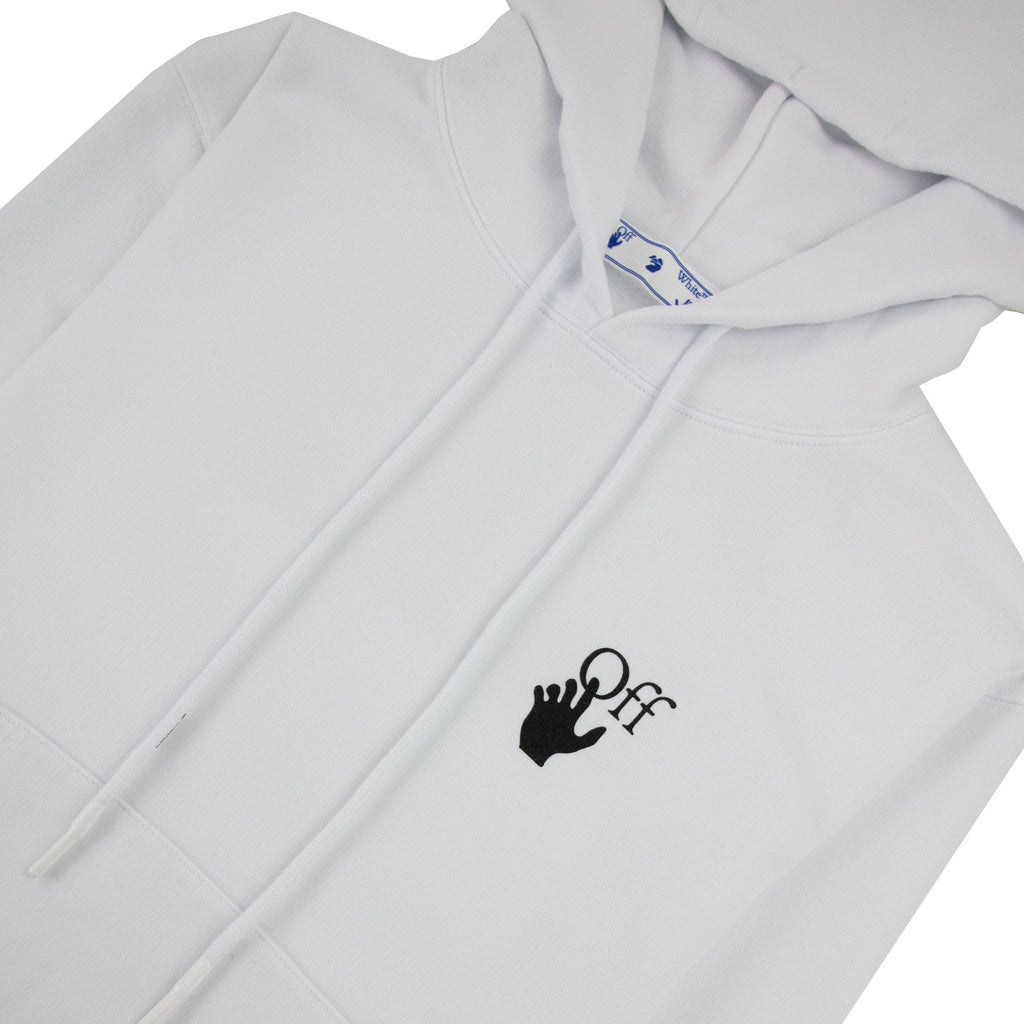 Off White Degrade Arrow Slim Hoodie White Multi