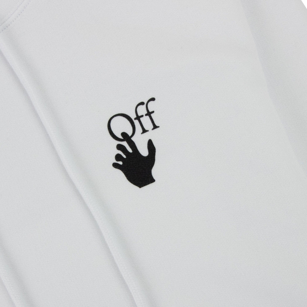 Off White Degrade Arrow Slim Hoodie White Multi