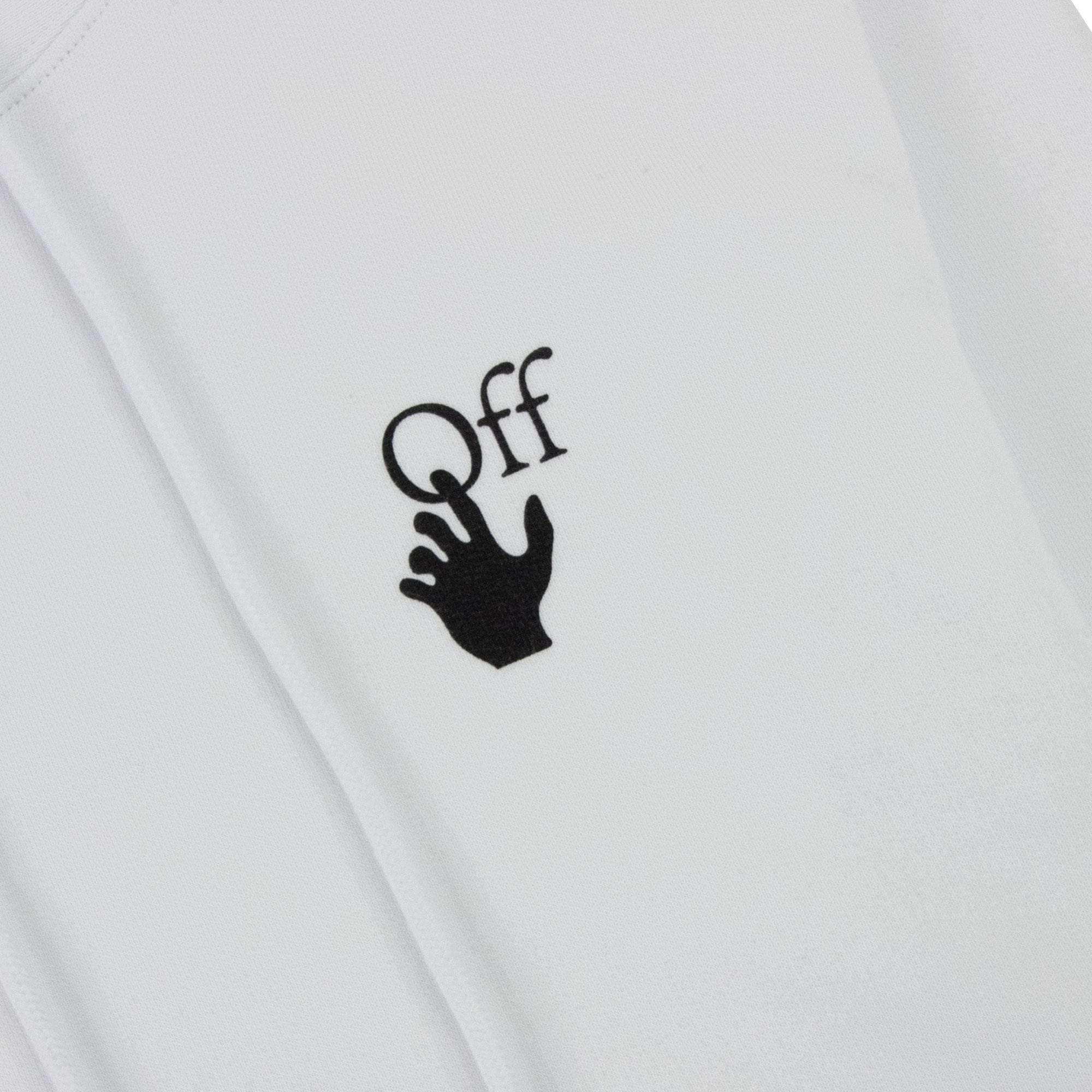 Off White Degrade Arrow Slim Hoodie White Multi