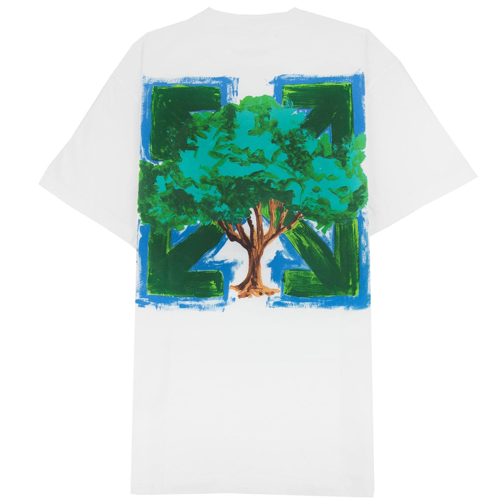 Off White Arrow Tree S/s Over T Shirt White Multi