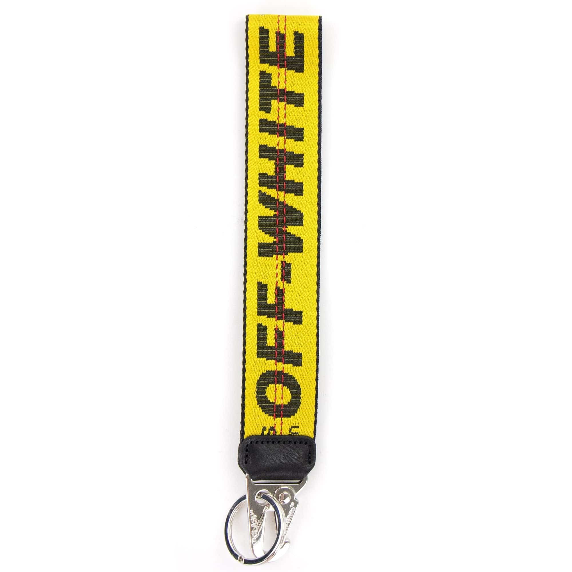 Off White Classic Industrial Key Holder Yellow/black