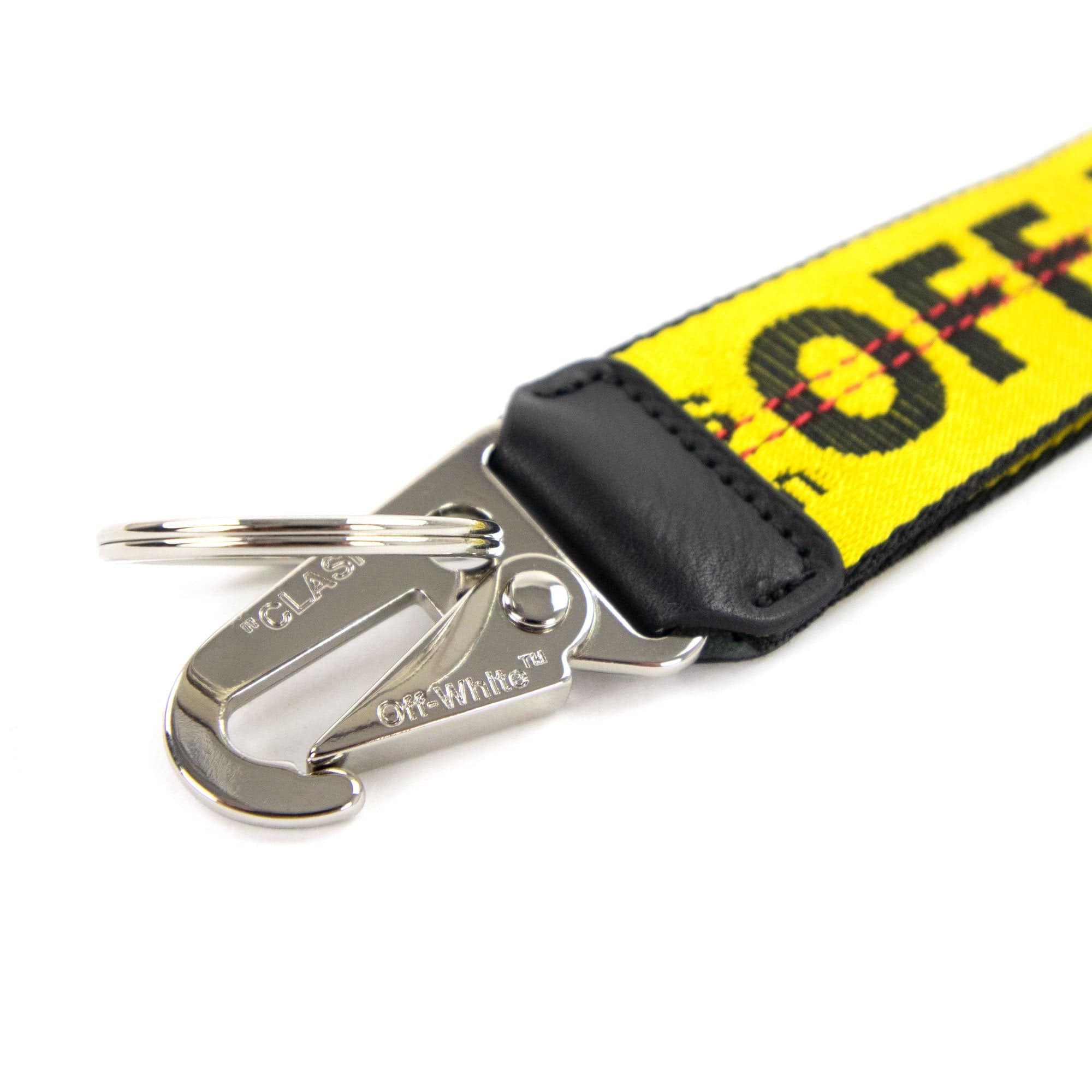 Off White Classic Industrial Key Holder Yellow/black
