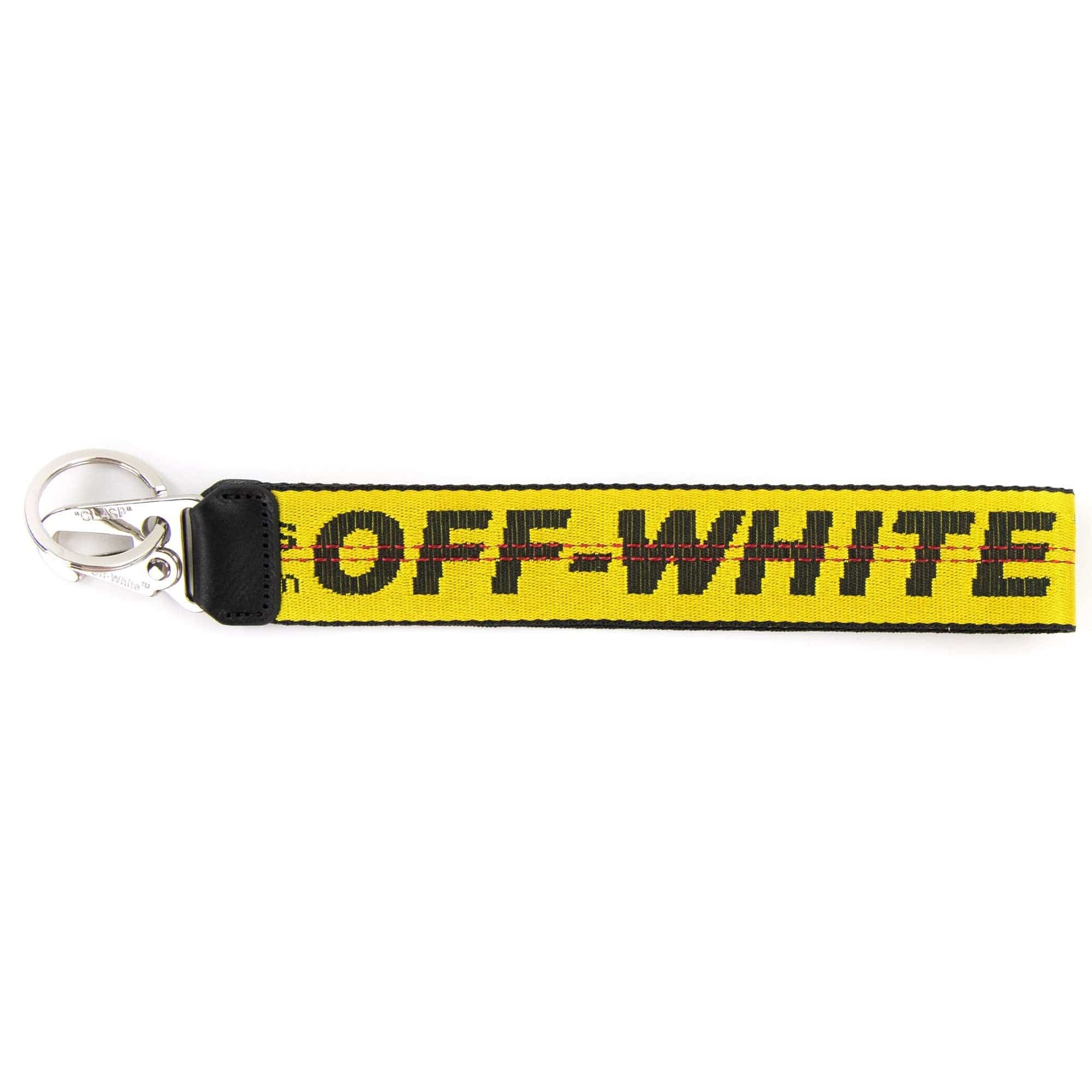 Off White Classic Industrial Key Holder Yellow/black