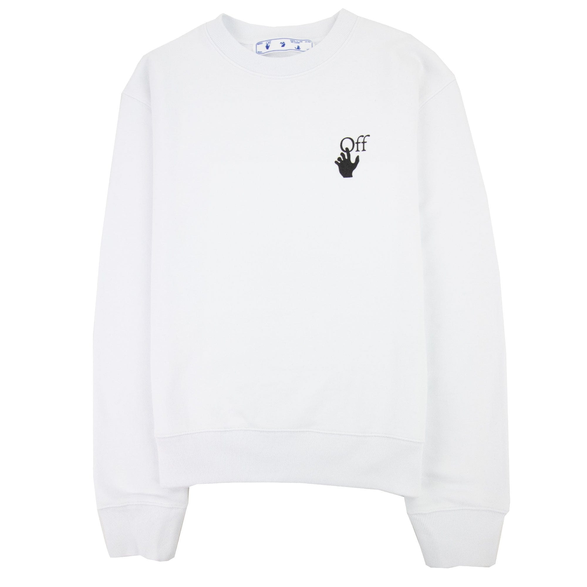 Off White Degrade Arrow Slim Crewneck Sweatshirt White Multi
