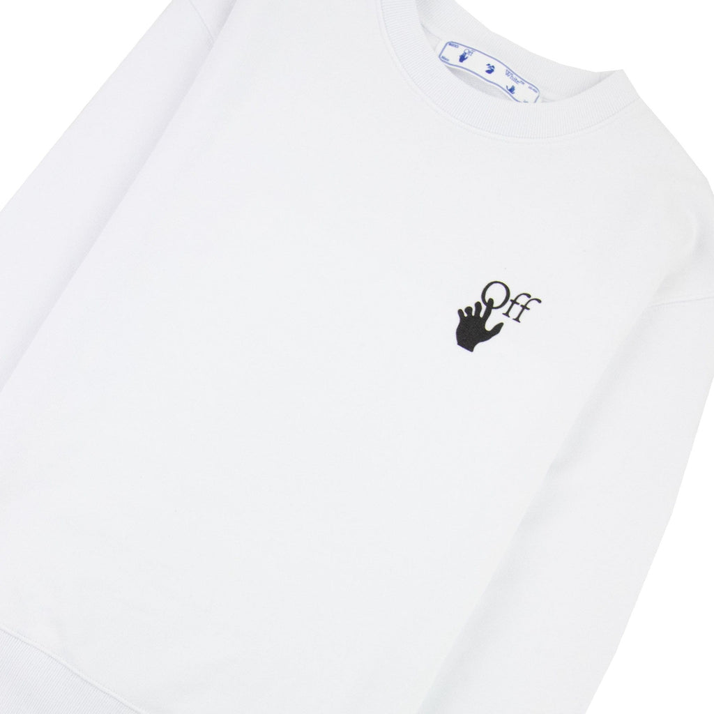 Off White Degrade Arrow Slim Crewneck Sweatshirt White Multi