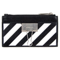 Off White Binder Card Case Black/White