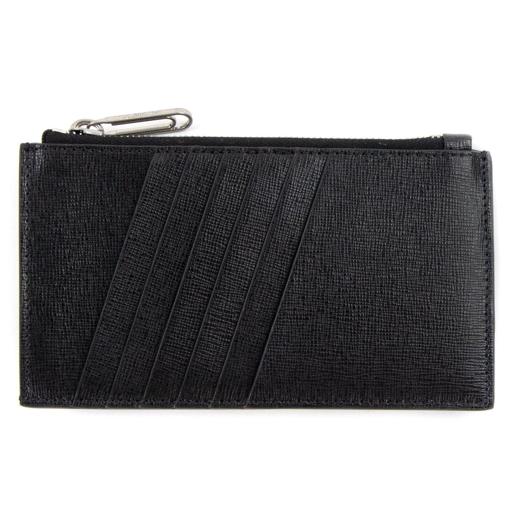 Off White Binder Card Case Black/White