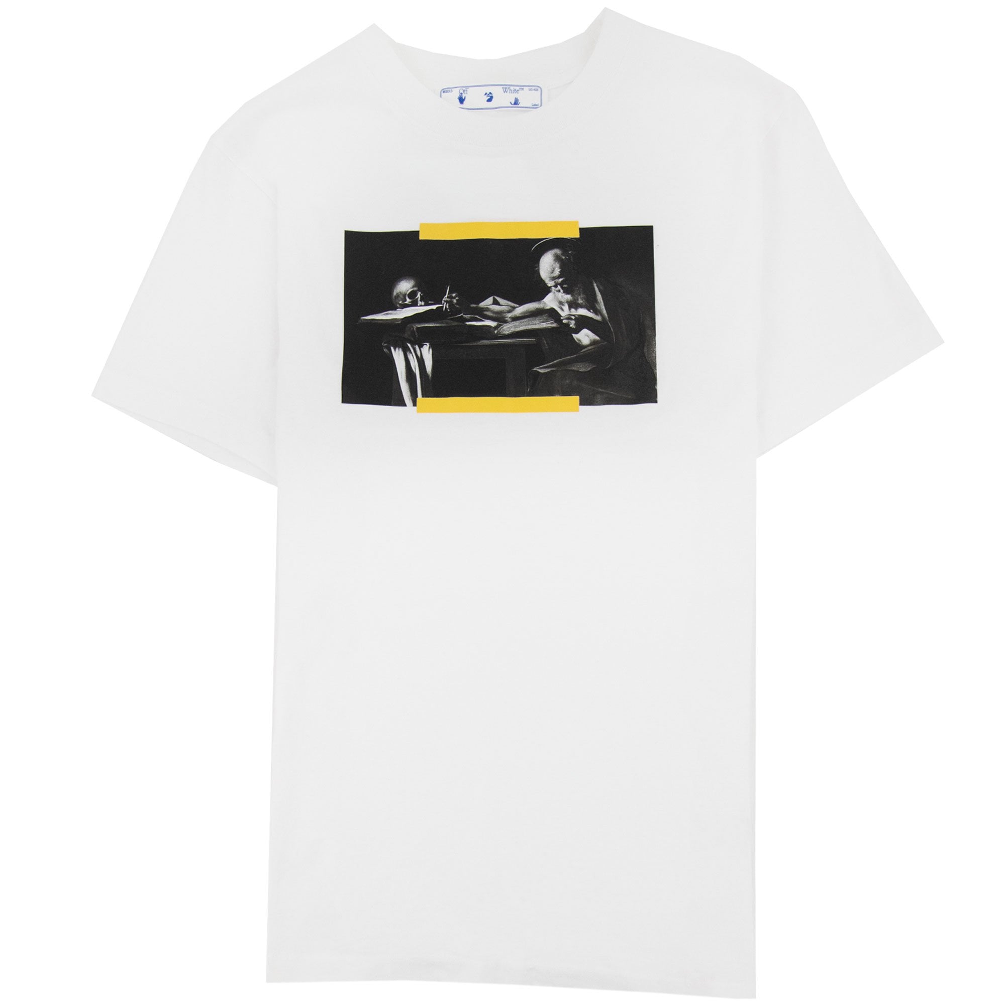 Off White Carav Painting S/s Slim T Shirt White Multi