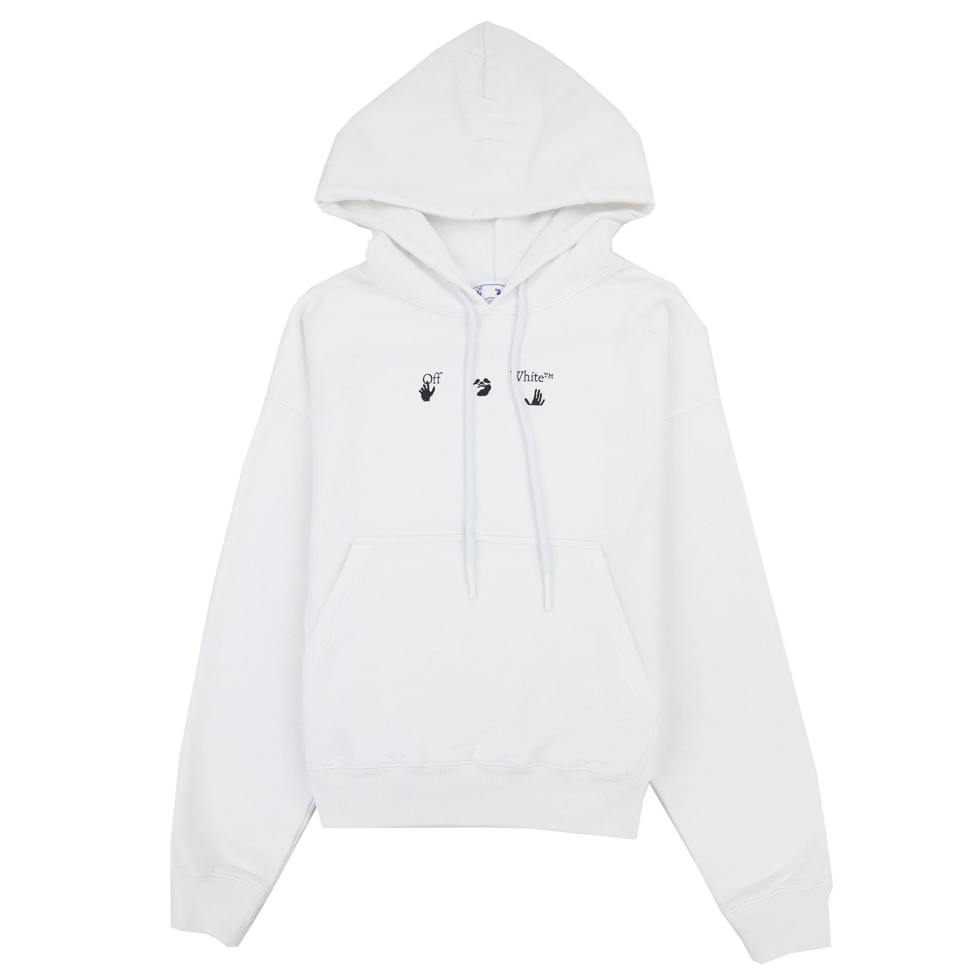 Off White Negative Mark Skate Hoodie White/black