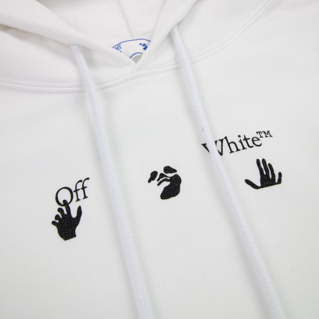 Off White Negative Mark Skate Hoodie White/black