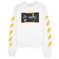 Off White Carav Painting Slim Crewneck Sweatshirt White Multi