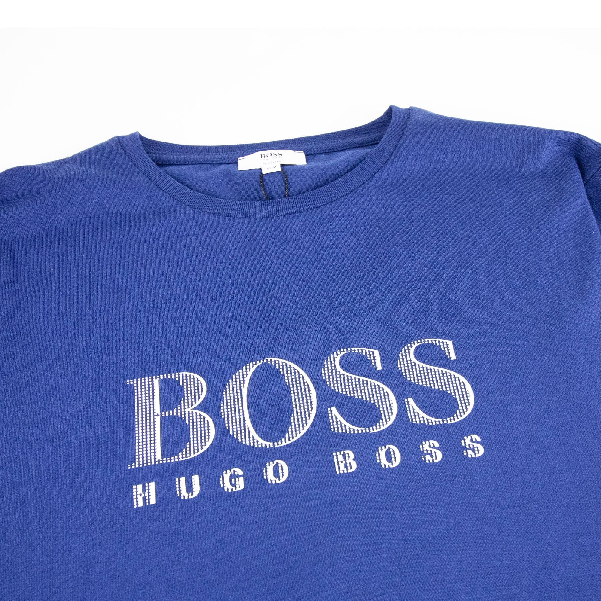 Hugo Boss Kids Logo Broken Logo T Shirt Blue